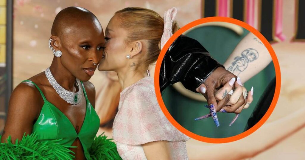 Pse Ariana Grande i mban gjithmonë dorën bashkë-yllit të saj në filmin Wicked?